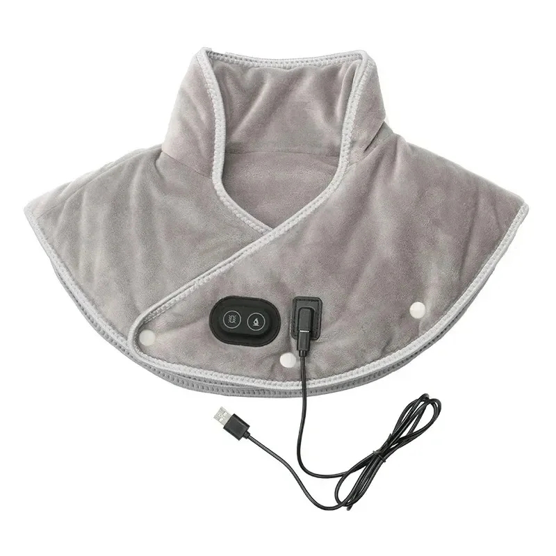 TK Masajeador Eléctrico De Hombro Con Vibración Y Calor USB Cuello Y Espalda Calentador De Bufanda Terapia De Fatiga Alivio Herramienta De Relajación