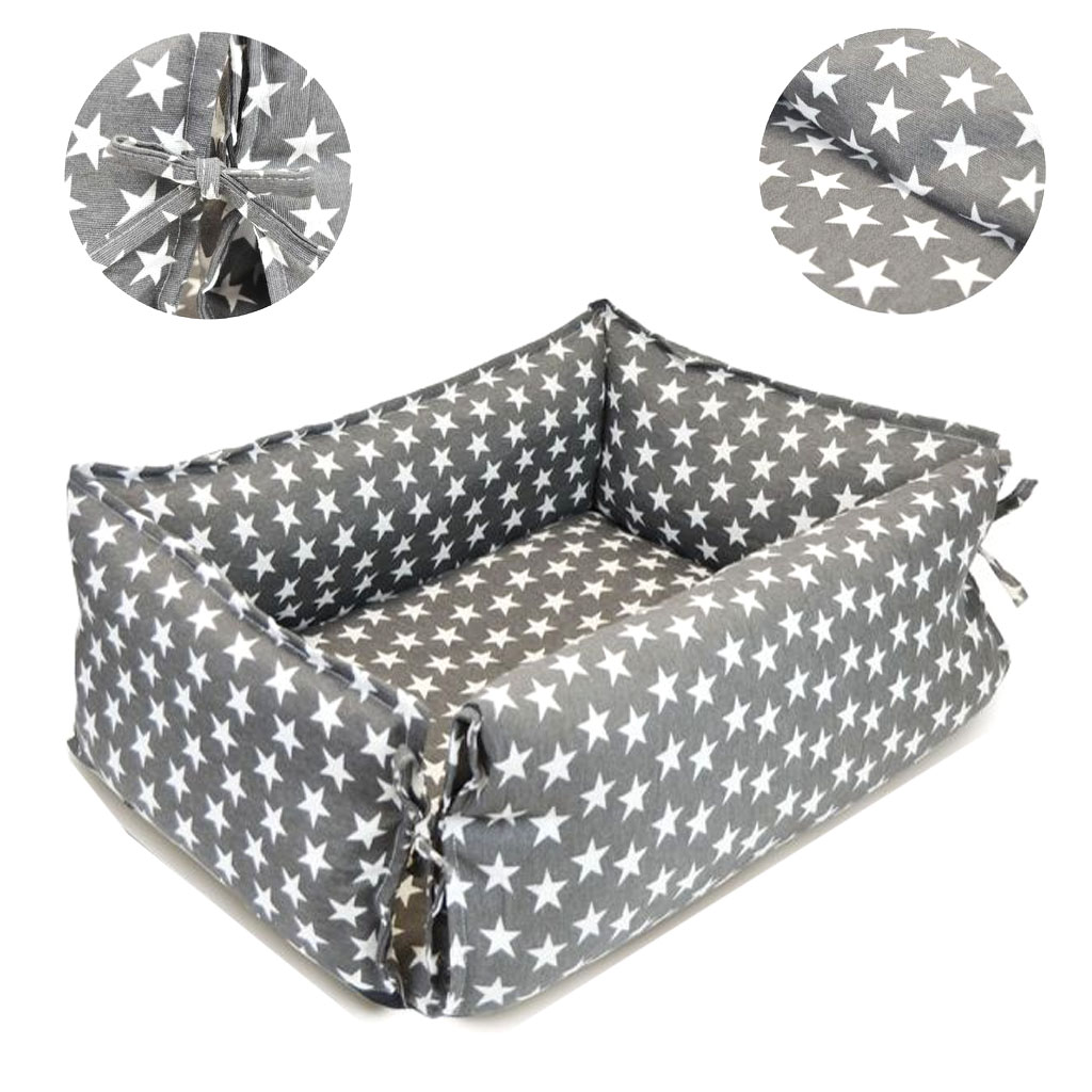 EasySpeed Asiento de Coche para Perro, Cuna de Viaje, 75x50 CM, Cama de Auto para Mascotas, Cómoda, Segura, Fácil Instalar