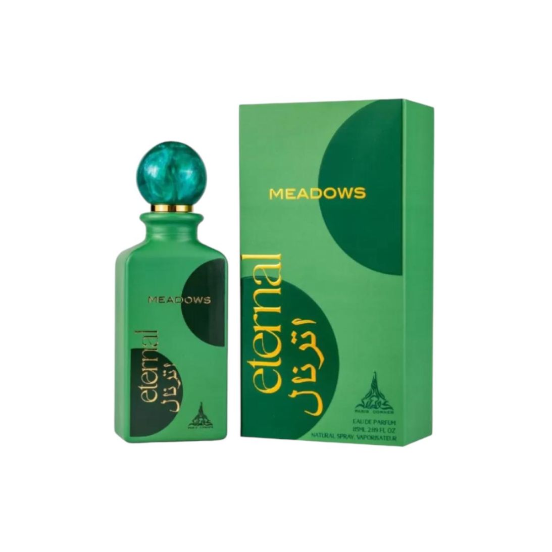 Paris corner Perfume Eternal Meadows 85 ml - Fragancia floral duradera y fresca para mujeres.