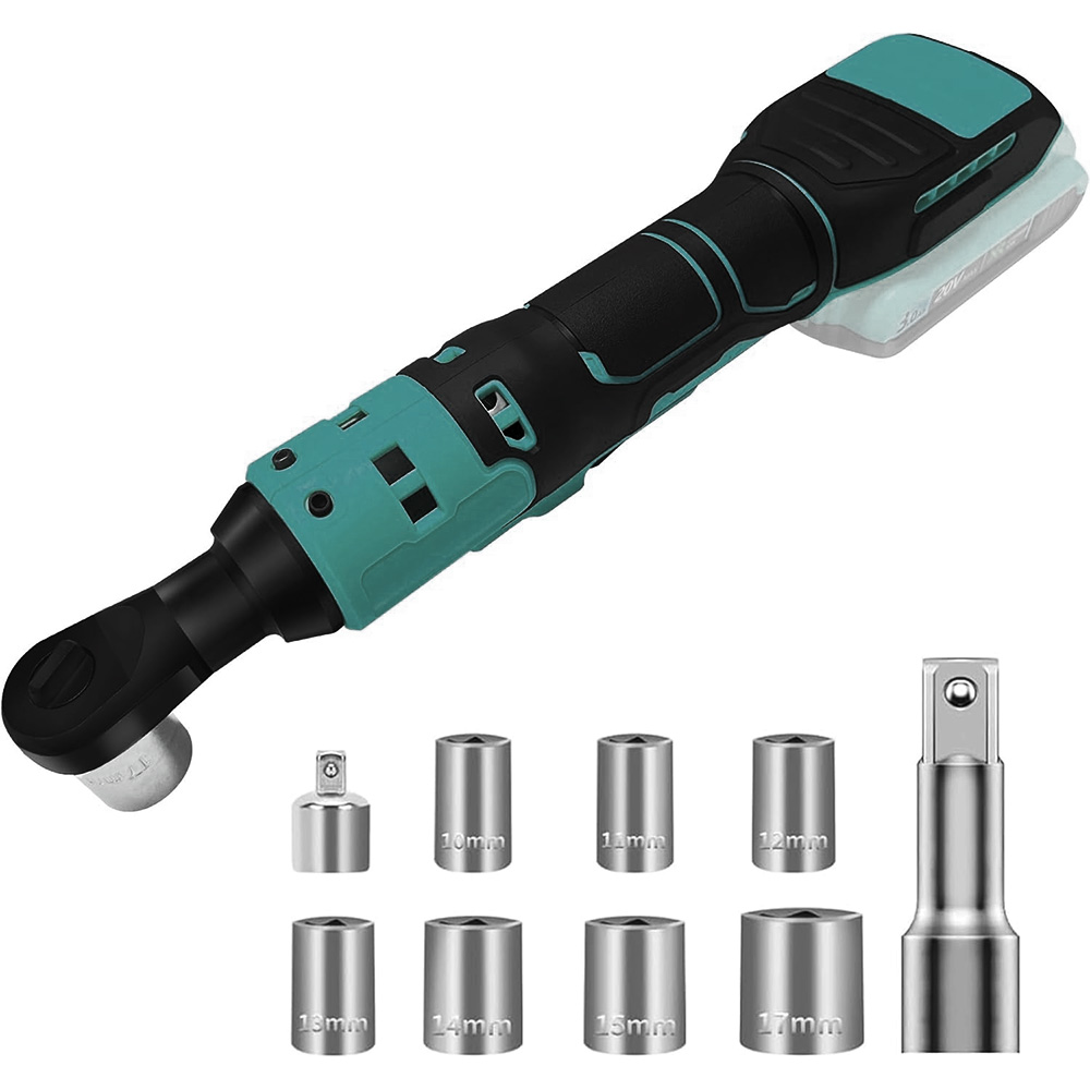 TK Llave de trinquete inalámbrica 850n. M, destornillador eléctrico recargable de 3/8 pulgadas, extracción de tuerca de tornillo, herramientas de reparación de automóviles para batería Makita de 18V