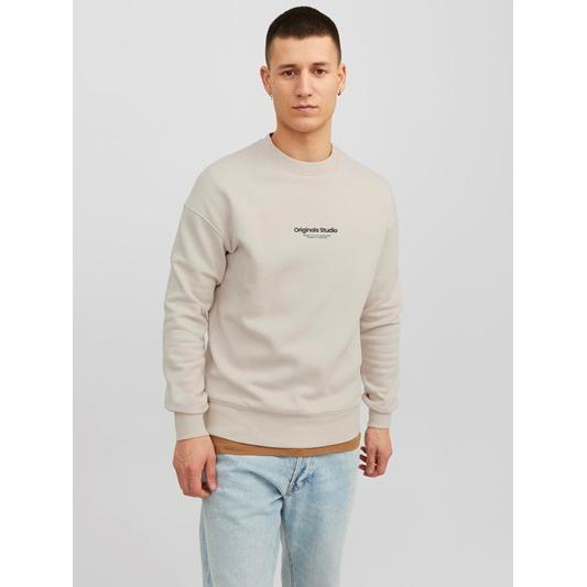 Jack & Jones mod. 12241694 Sudadera de cuello redondo con detalle branding engomado