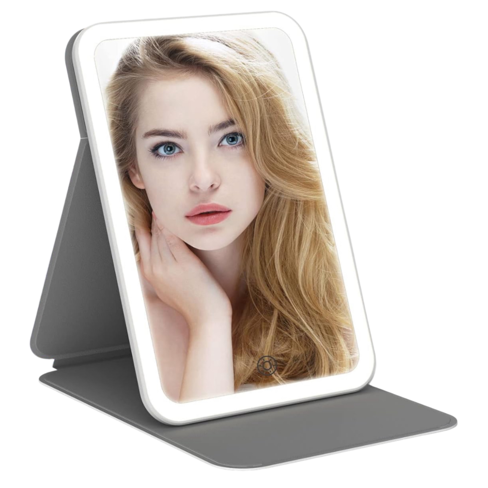 Espejo de Maquillaje con Iluminación LED: Tocador con 15 O 12Bombillas, 3 Modos de Luz, Control Táctil, USB Recargable Espejo de Maquillaje con Aumento y Luz para Maquillaje (ESP001 3990 6990 D1)