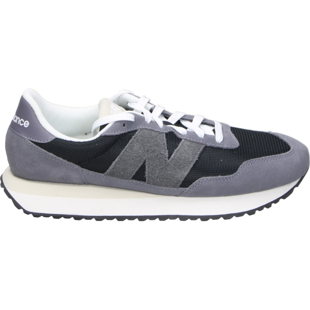 NEW BALANCE | Zapatillas New Balance 237 para Hombre – Deportivas en Color Gris con Detalles en Negro y Blanco – Sneakers con Cierre de Cordones – Cómodas y Versátiles – Estilosas – Moda – Modelo M23718J