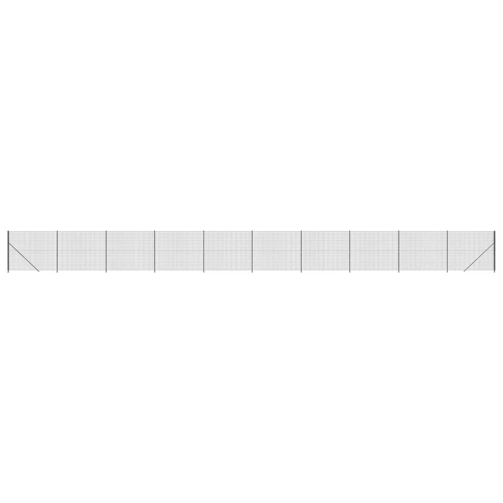 Vidaxl Cerca de Alambre con Brida 1,6x25 M - Verde y Antracita - Malla para Ventilación y Seguridad