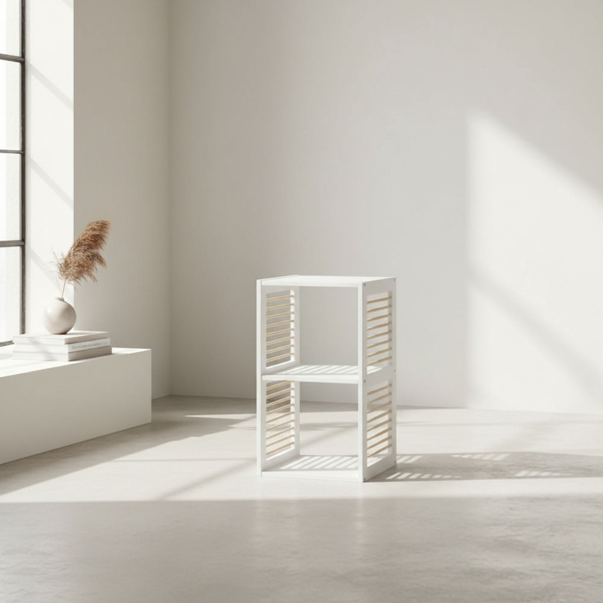 MOBLEKIT | Estanterías de Madera para Almacenaje y Decoración, Modelos Tipo Cubo o Rectangulares con Opciones de Puertas o Cajones, Muebles Auxiliares Modernos para Salón, Dormitorio u Oficina