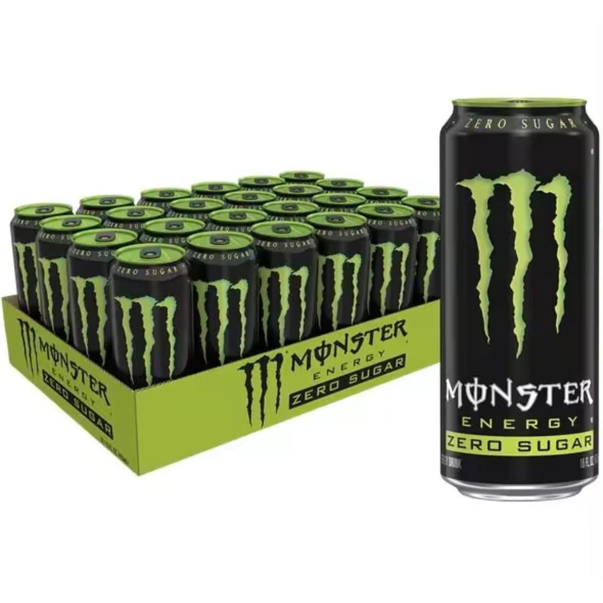 Monster Energy Nacional verde zero azucar bebida energeticas sin azucar caja 24unidades