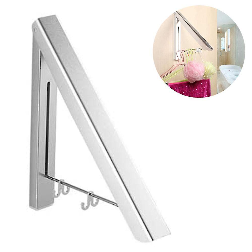 TK Página de inicio Ropa retráctil Rack-colgador de ropa plegable montado en La Pared