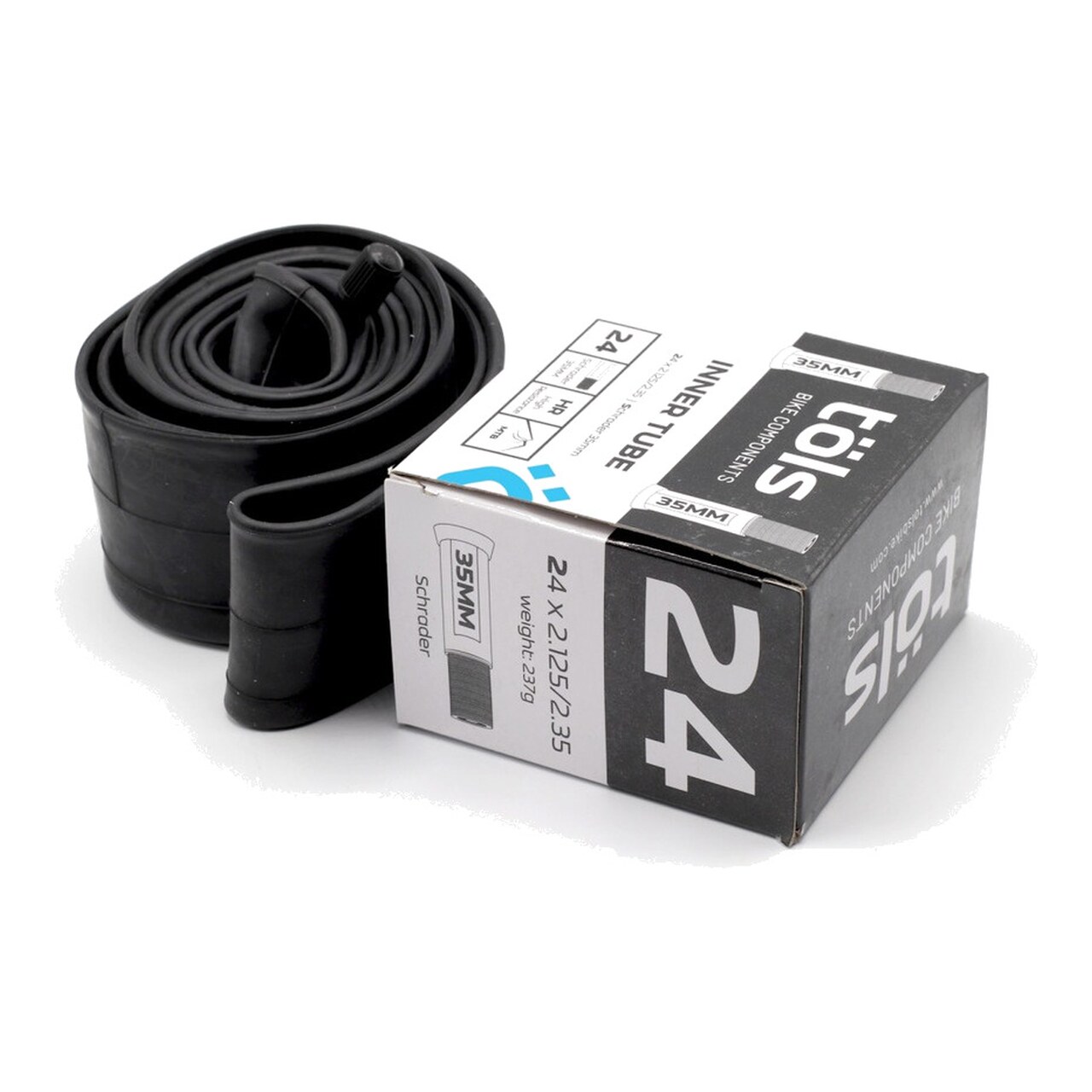 Cámara De Bicicleta Con Válvula 24X1.5/2.5 Schrader 35 Mm 8436577110552