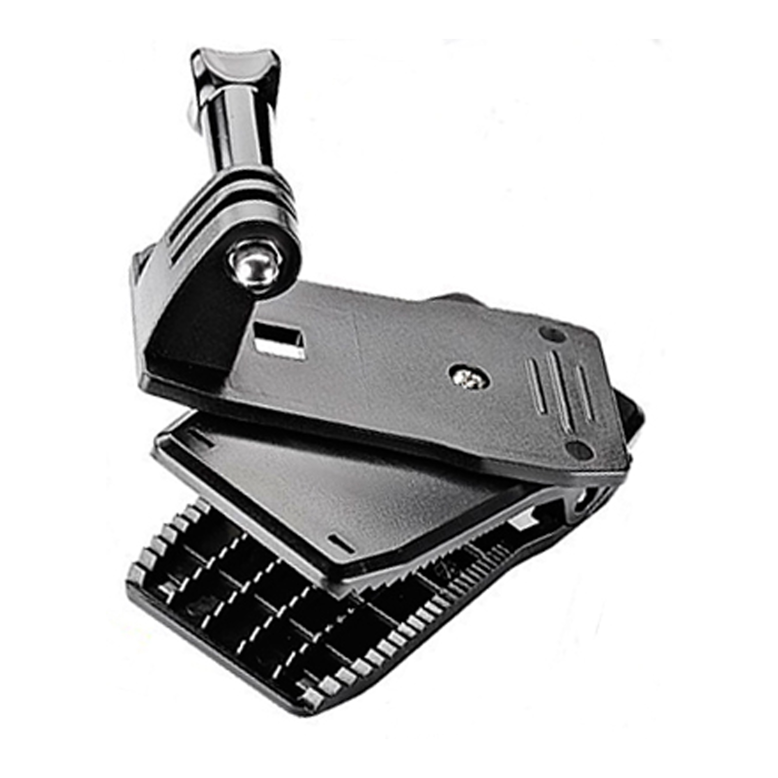 Madrid Gadget Store - Pinza Giratoria 360º Rotatorio Mochila Clip Grip Arm de Montaje Compatible con GoPro Go Pro Hero13 Hero 13 12 11 10 9 8 7 6 5 4 3+ Session, 3+, 3, 2, 1, Hero (2018), Fusion Xiaomi YI, SJCAM, AKASO, Campark, Apeman, Insta360 X3