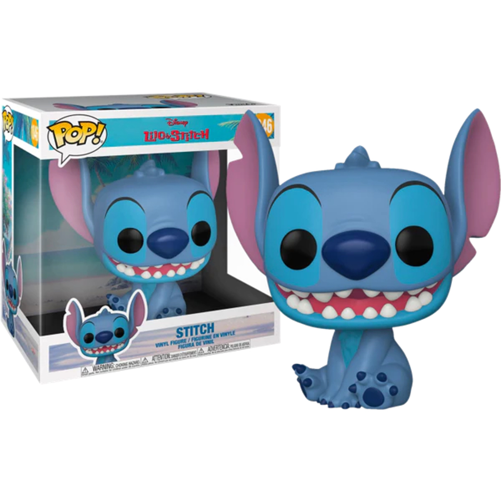 Funko smiling Stitch sonriente sentado 1046  Jumbo 25 cm 10 inches   Pop Vinyl figura Disney Lilo y Stitch Funko Pop