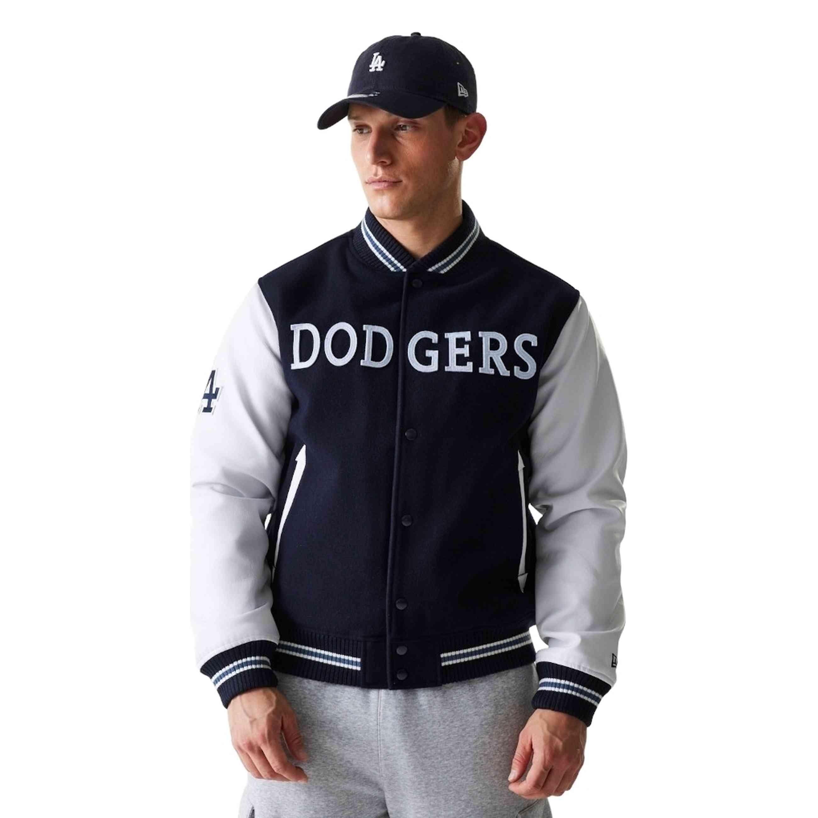 CHAQUETA NEW ERA MARINO LOS ANGELES DODGERS MLB WORDMARK VARSITY JACKET