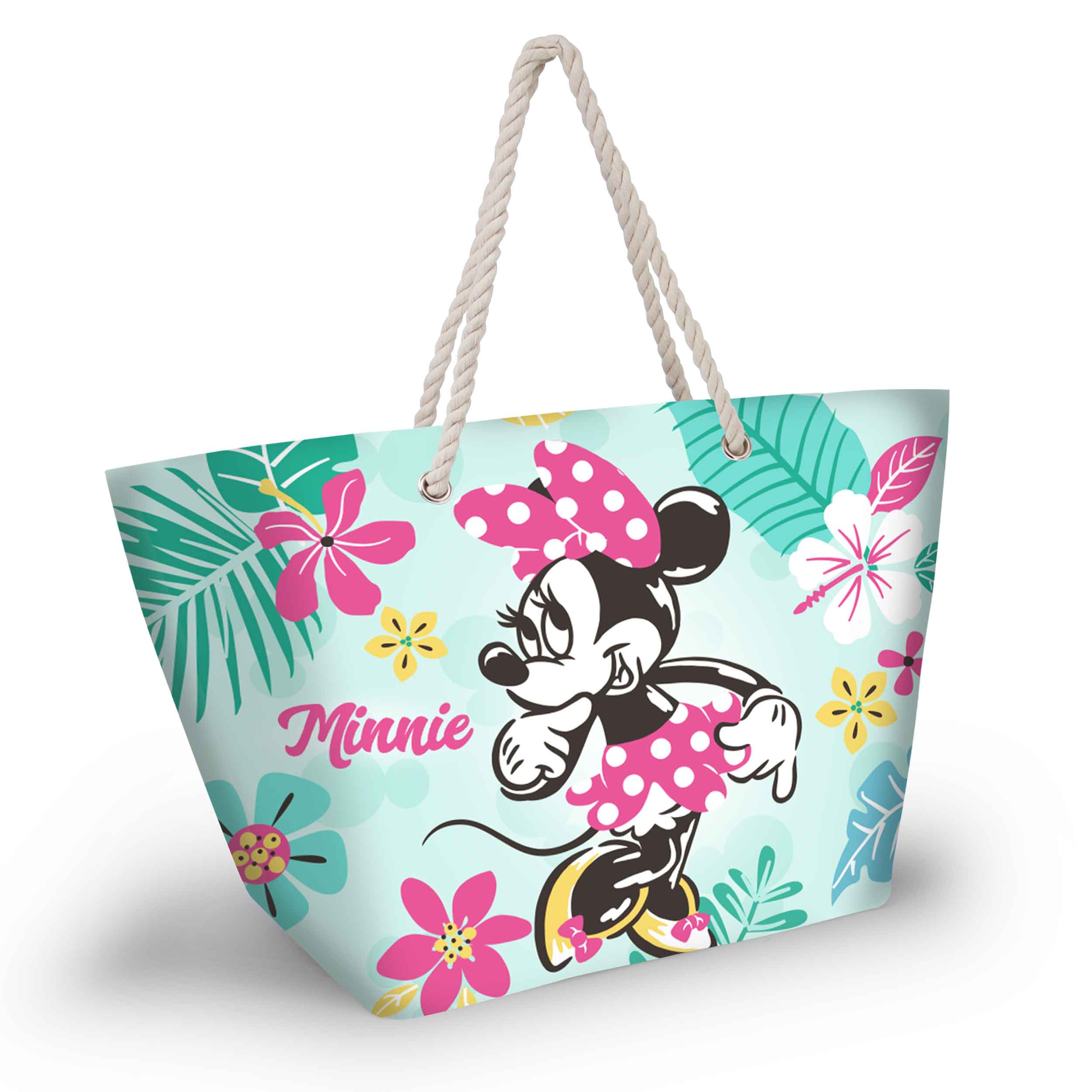 Bolsa Playa Tropic Minnie Disney 37x52x17cm. KARACTERMANIA