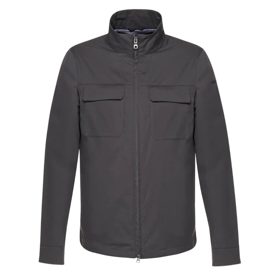 Chaqueta De Cuello Alto Eolo Short Gris Periscope De Geox