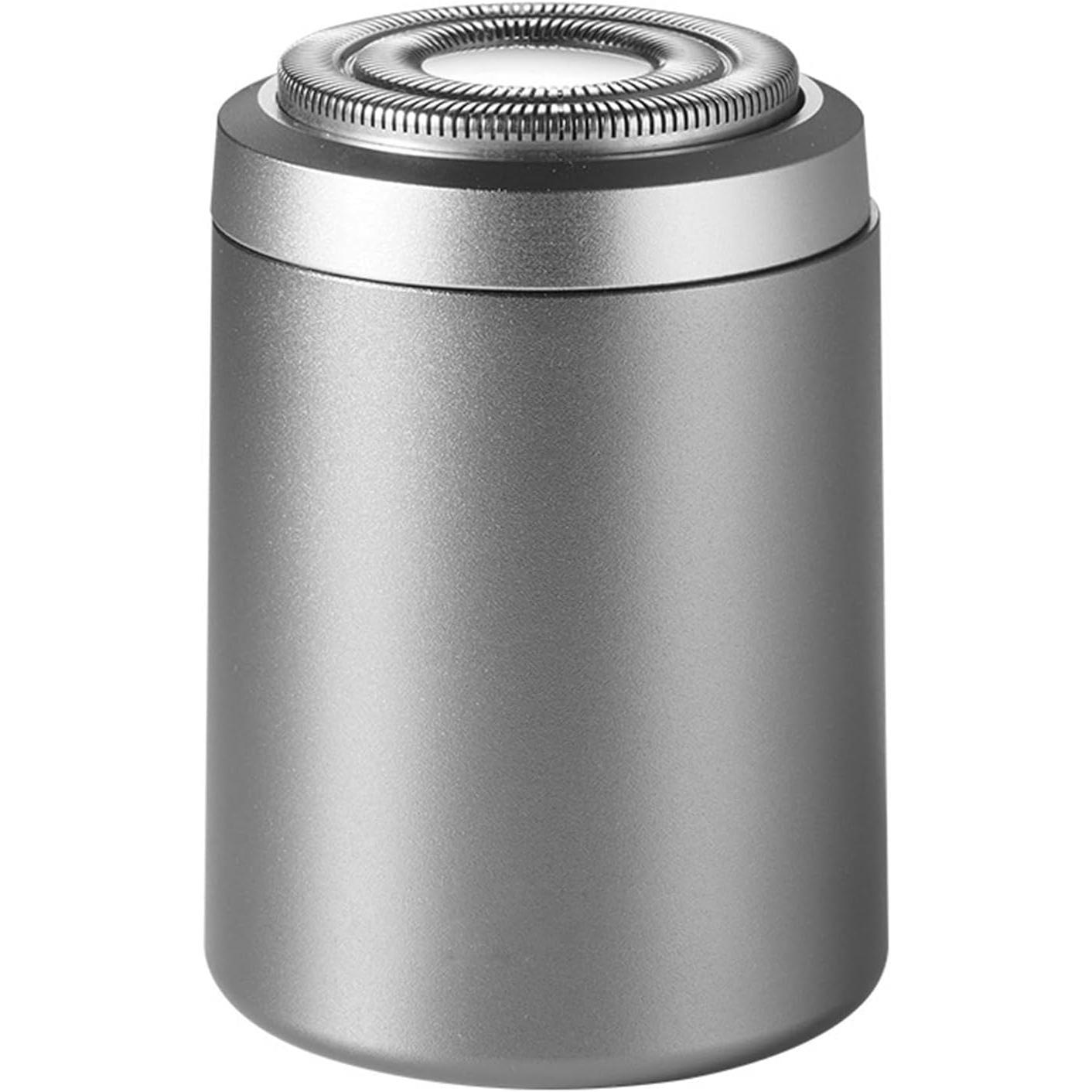 Mini Afeitadora Eléctrica para Hombre Recargable USB-C, Afeitadora Portátil IPX7 Impermeable, Cuchillas Rotativas de Alta Precisión, Uso en Seco y Húmedo, Ideal para Viajes, Oficina y Uso Diario