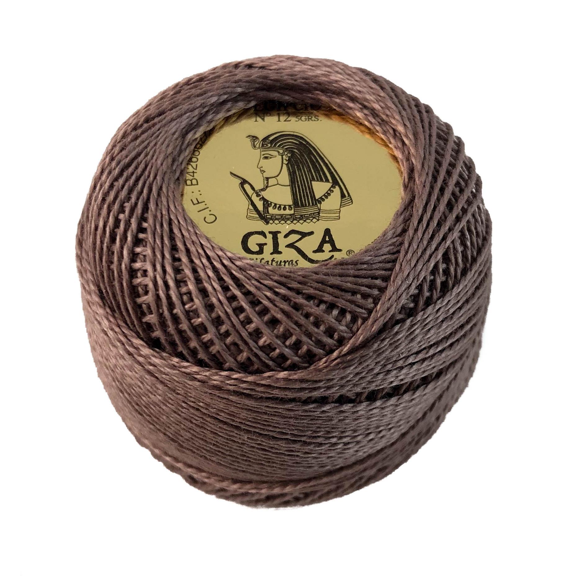 Ovillo de Algodón 100% Giza 5gr Nº12 - Blanco, Crudo y Colores Sólidos