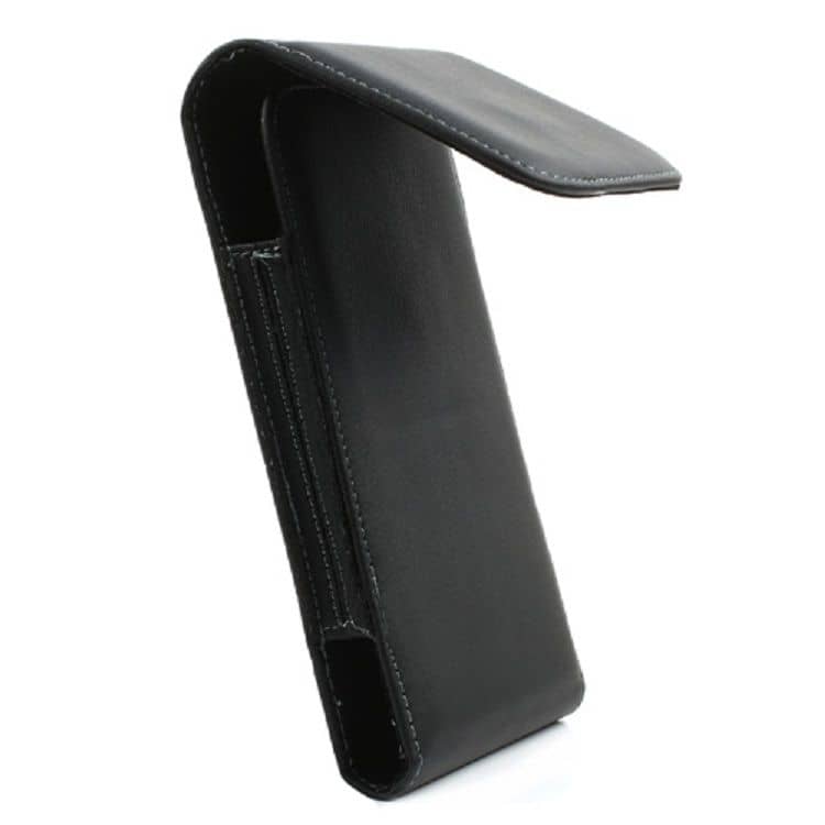 DFV mobile - Funda Cinturon con Clip Metalico Vertical Piel Sintetica Premium para LG Harmony 4 (2020) - Negra