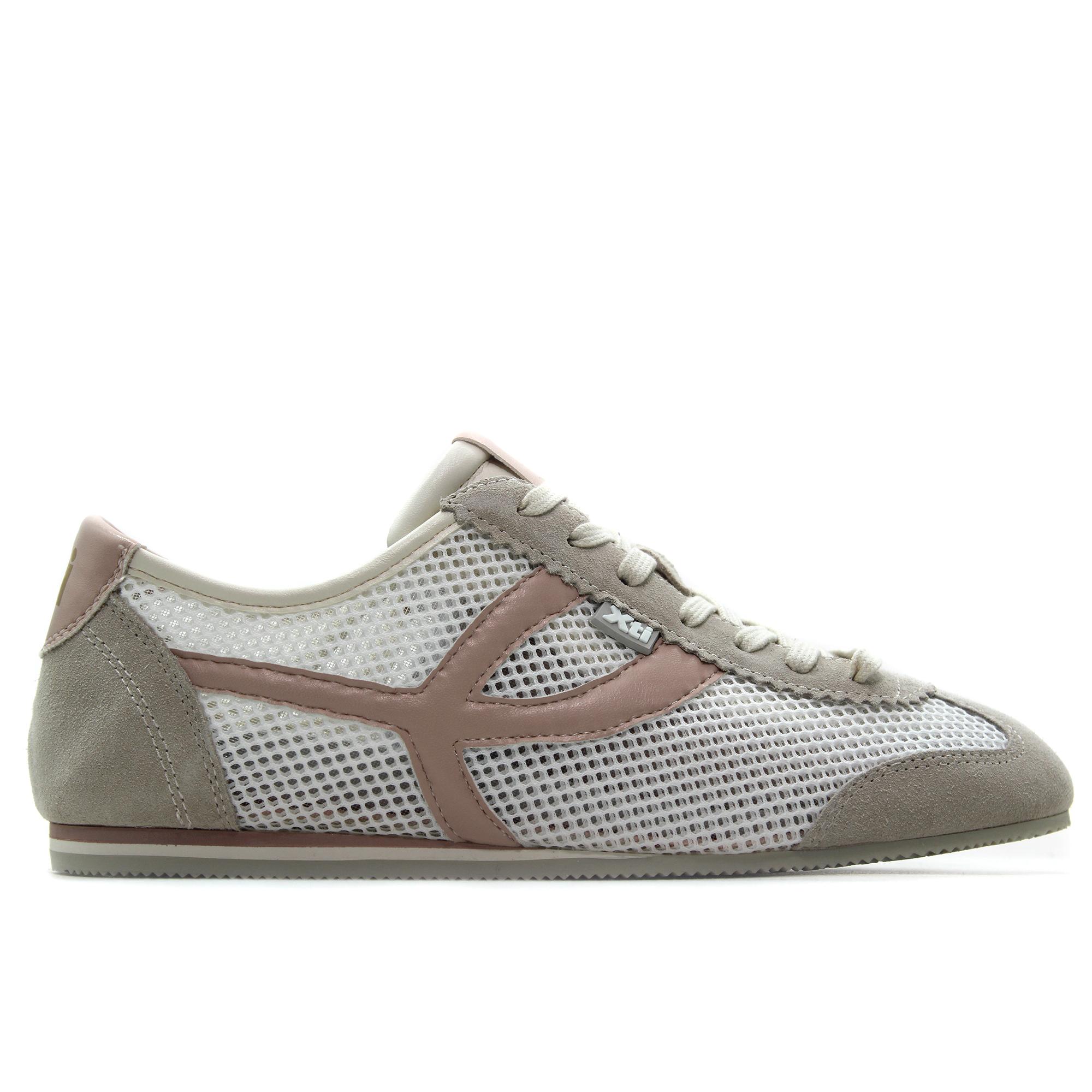 Xti 145229 Zapatilla deportiva casual,sneakers de cordones,suela de goma,piel,ante,informal para señora