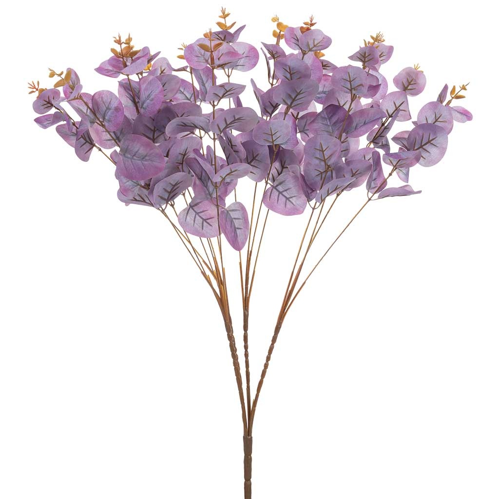 Wonderlust Deco - Planta eucalipto decorativo artificial morada 27x27x48h cm Violeta 27x27x48h cm