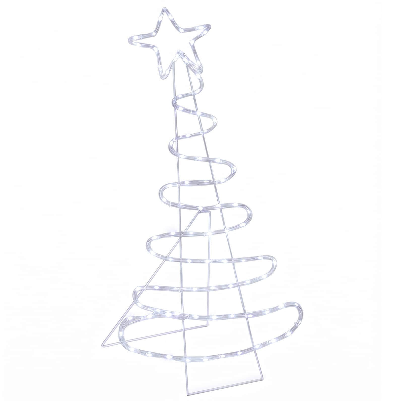 vidaXL Cartel LED de árbol de Navidad LOVIISA 100 LED 51 x 99 cm Multicolor