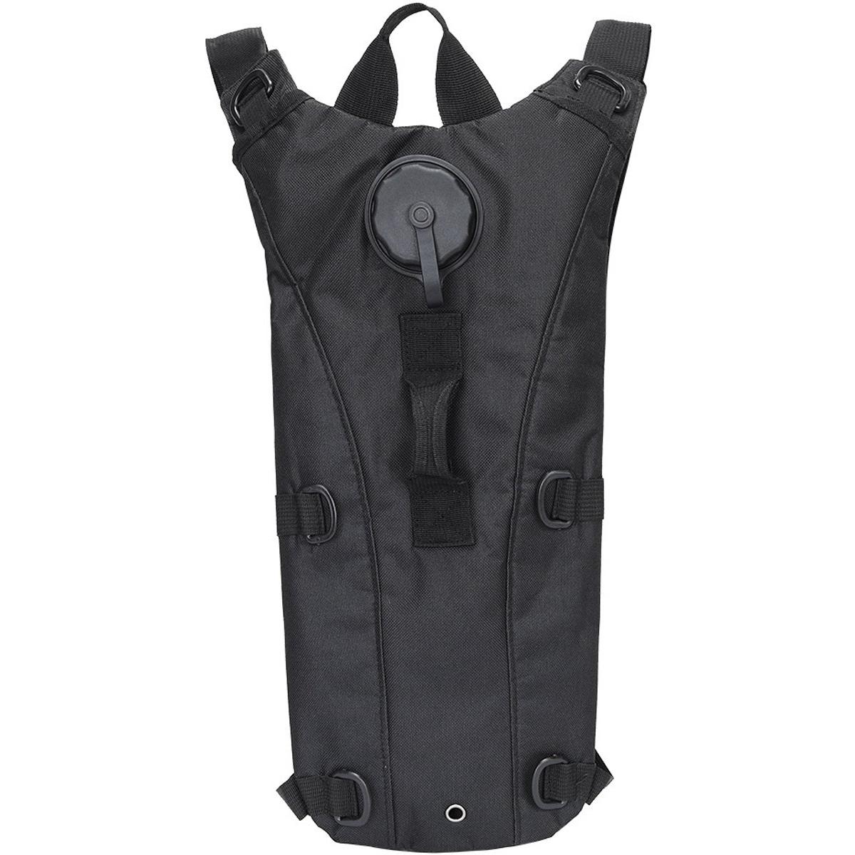 Mochila táctica de hidratación - mochila de senderismo - camping y actividades al aire libre - mochila de hidratación de 3L - mochila de hidratación para exteriores - Negra