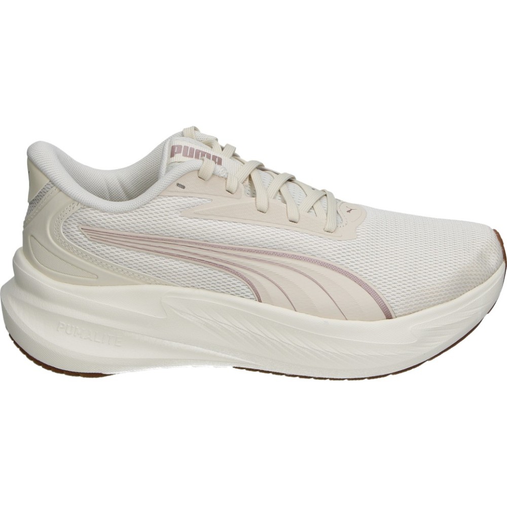PUMA | Zapatillas Running Puma MaxStride Lite para Mujer – Deportivas Blancas y Rosas – Deportiva de Correr con Cordones – Entre suela Acolchada – Cómodas – Modelo 313497-09