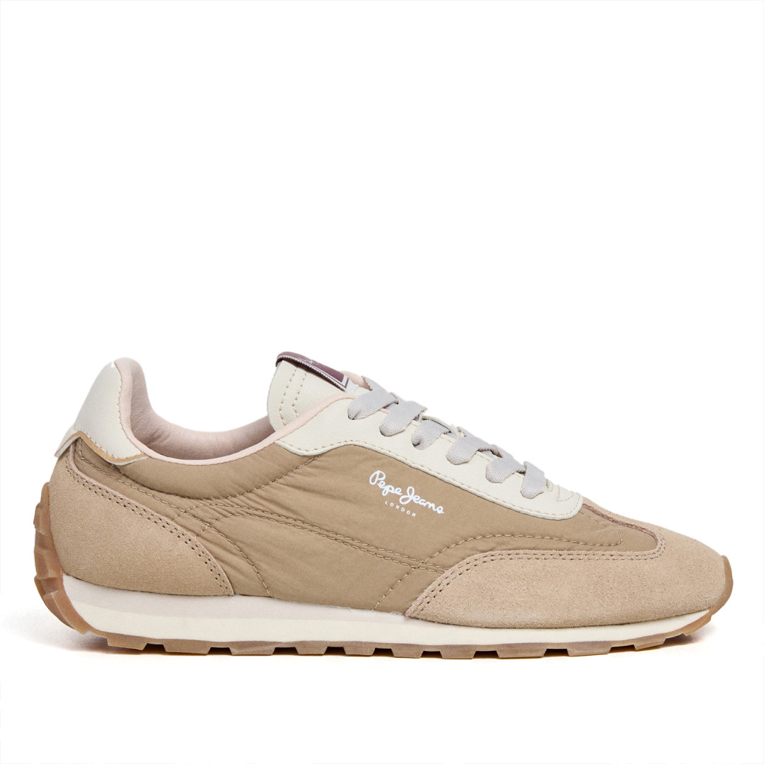 Zapatillas urban Pepe Jeans jane subtle en color arena con detalles beige