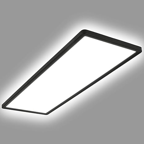 LEDKIA LIGHTING - Plafón LED 24W Rectangular | SwitchCCT Doble Cara | Luz Seleccionable 3000 lm (Cálido-Neutro-Frío) | Instalación Sencilla | No Parpadea
