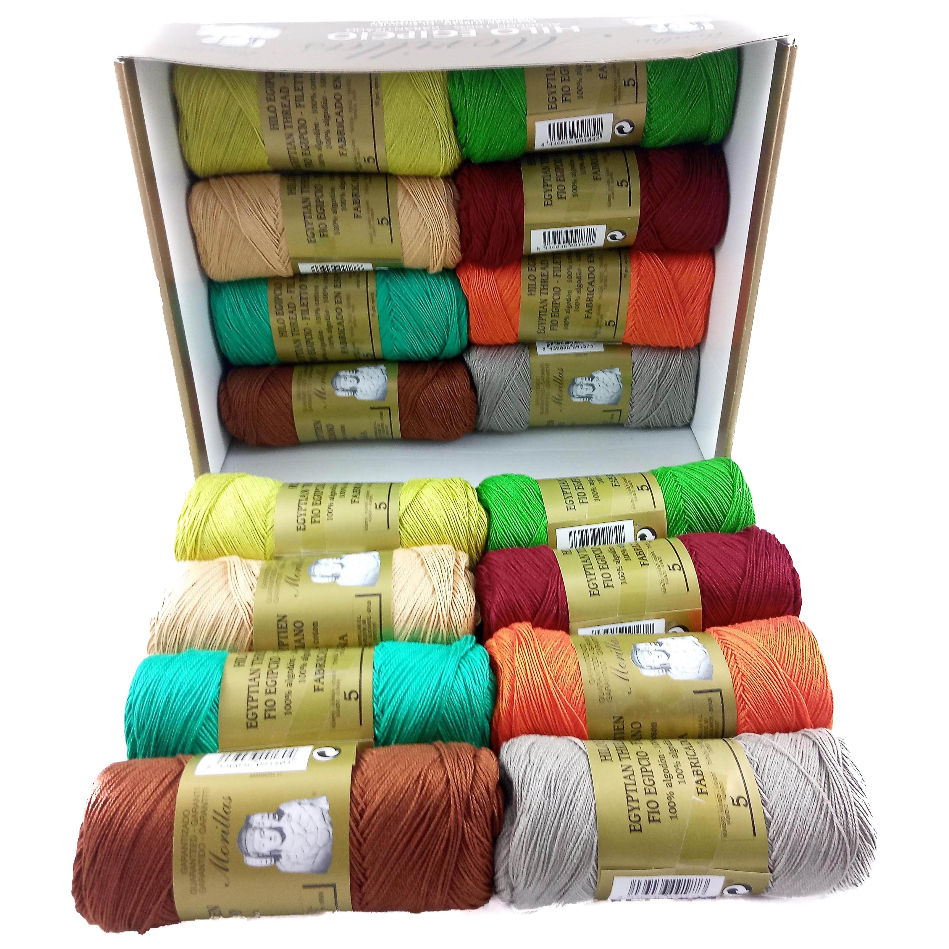 PACK 16 ZEPELINES MORILLAS® Algodón Perlé 100% Egipcio Mercerizado DIY