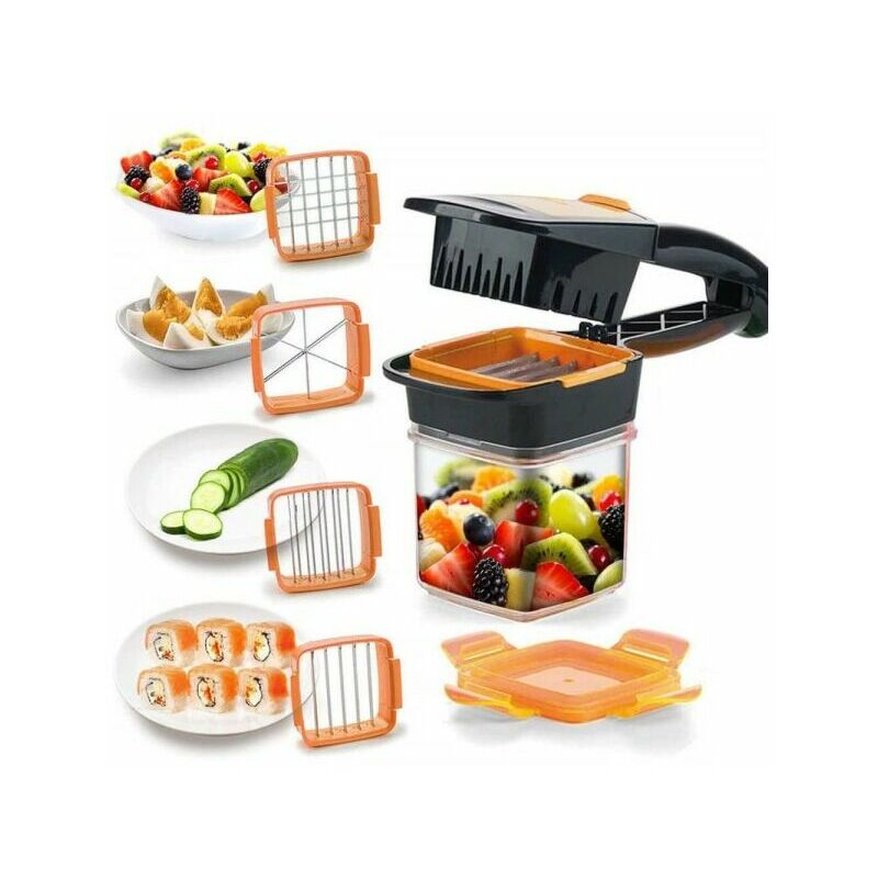 Ca Cortadora Rápida de Verduras de 7 Piezas Multifuncional para Cocina, Verduras y Frutas