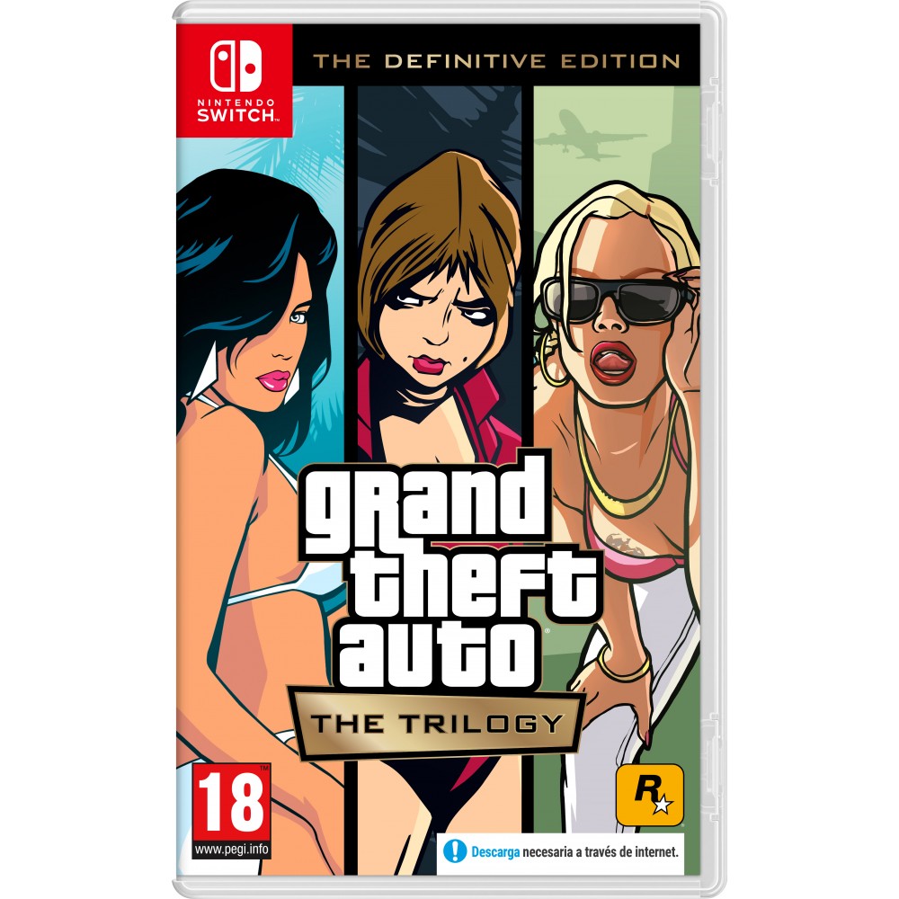 GTA THE TRILOGY THE DEFINITIVE EDITION SWITCH JUEGO FÍSICO PARA NINTENDO SWITCH Nintendo