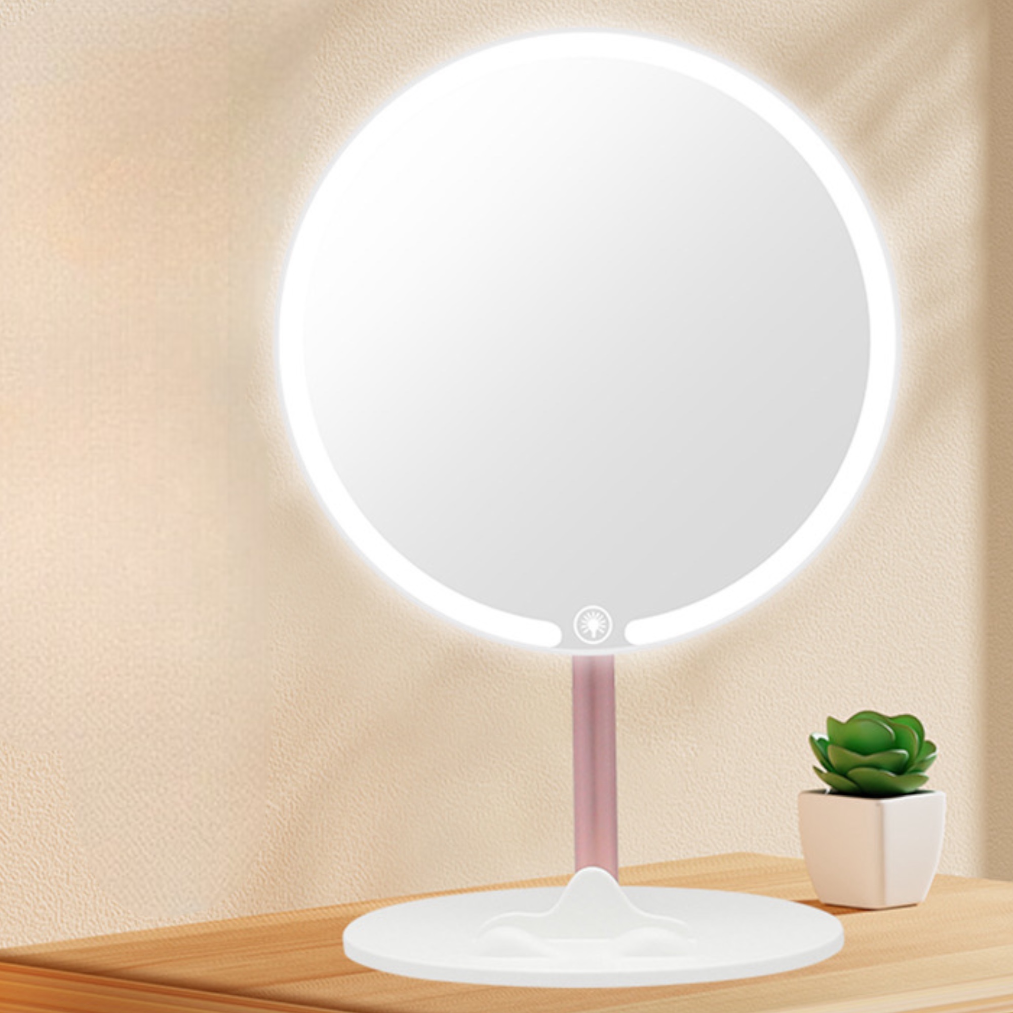 Espejo de Maquillaje con Iluminación LED: Tocador con 15 O 12Bombillas, 3 Modos de Luz, Control Táctil, USB Recargable Espejo de Maquillaje con Aumento y Luz para Maquillaje (ESP001 3990 6990 D1)