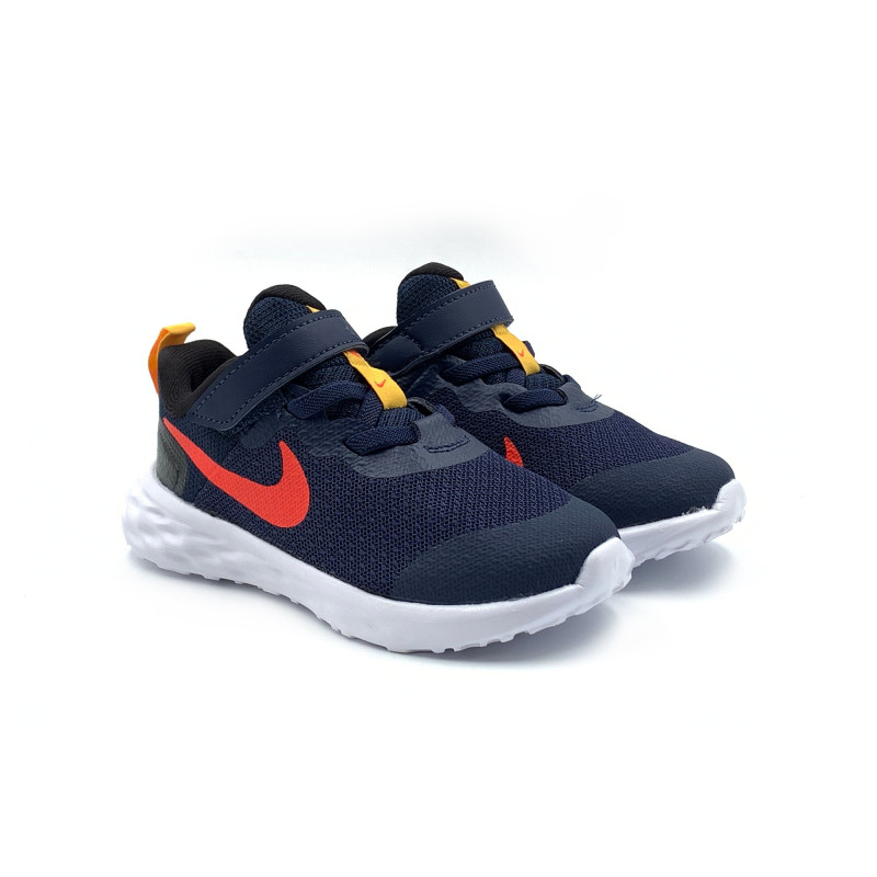 ZAPATILLA RUNNING REVOL VELCRO BEBE NIKE MNO/ROJO Nike