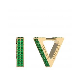 Pendientes Guess JUBE03306JWYGEMT/TU de Acero Inoxidable - Color Verde