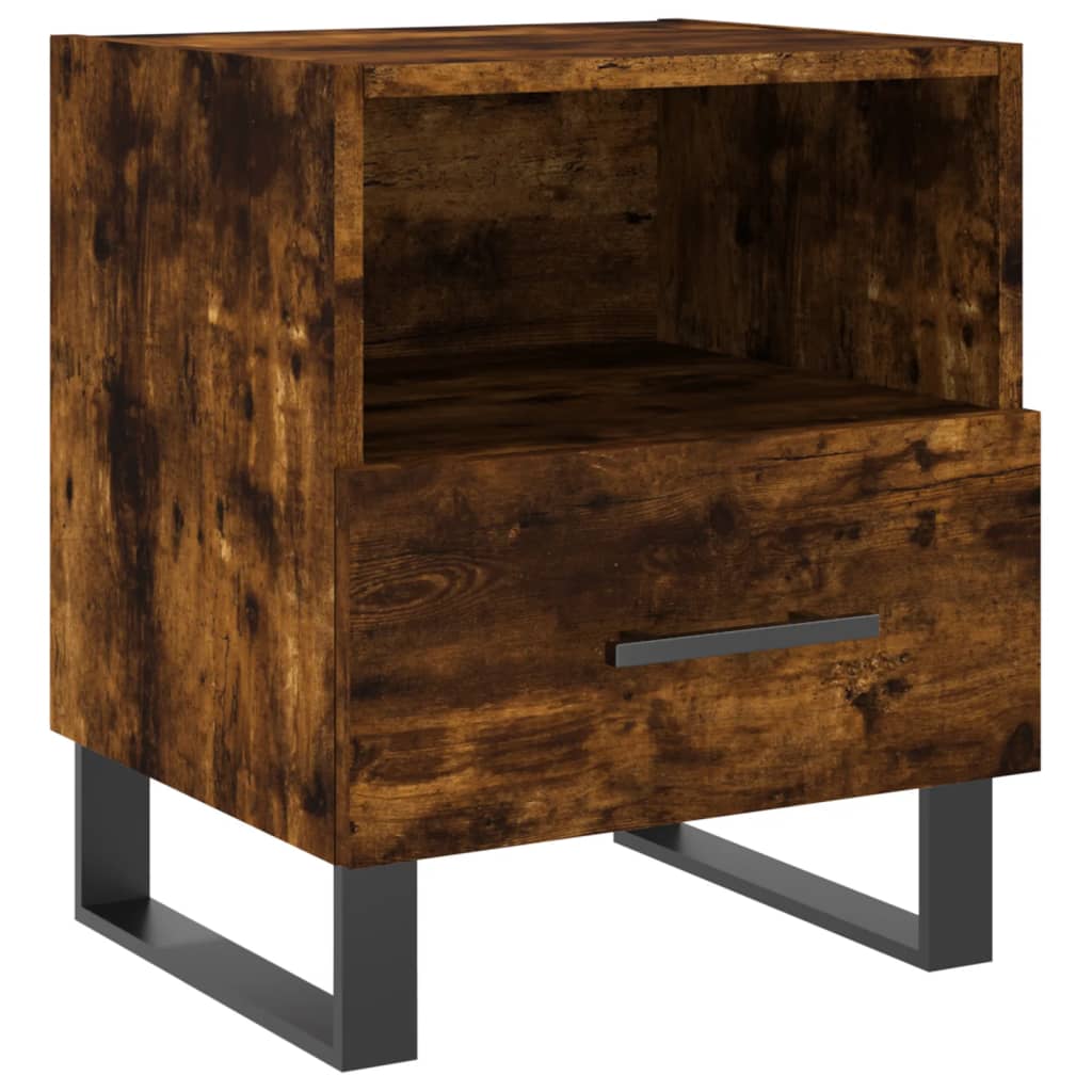 Vidaxl Mesita de Noche Madera de Ingeniería 40x35x47,5 Cm Blanco