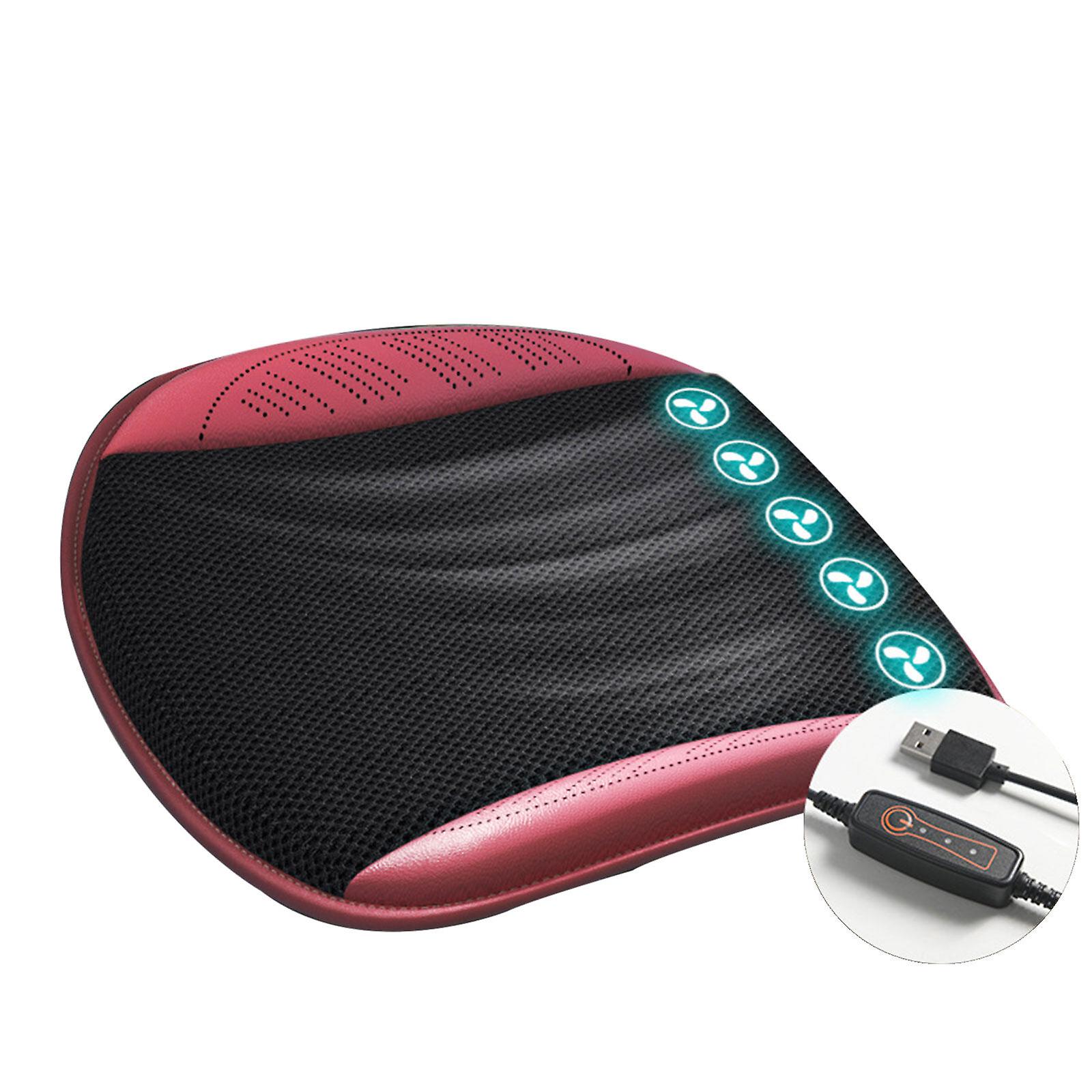 Car Seat Cooling Pad With Fan And Air Conditioning System - Usb Ventilated Cushion For Car And Office Chair