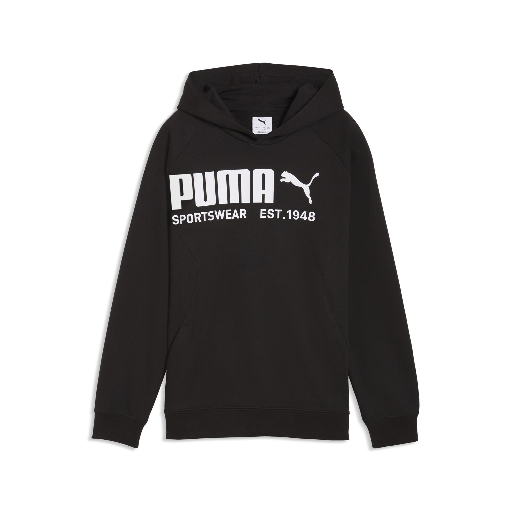 SUDADERA CAPUCHA NEGRA LOGO PUMA NIÑO