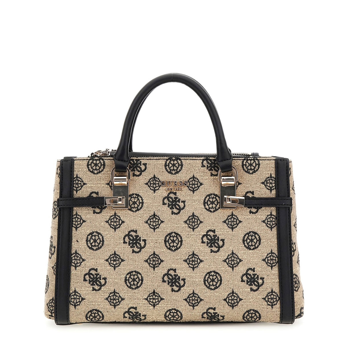 Guess Satchel Loralee Negro HWJG92 26060-BLO , para Mujer