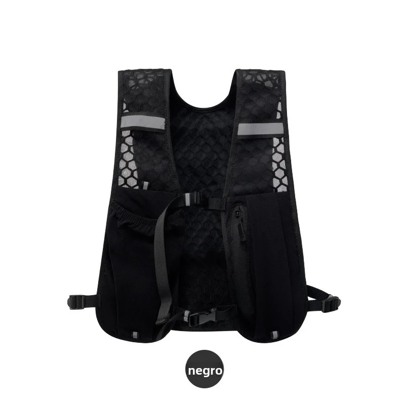 TK Chaleco Transpirable Ligero Con Reflejante Y Múltiples Bolsillos Para Hidratación Ideal Para Correr Caminar Y Acampar