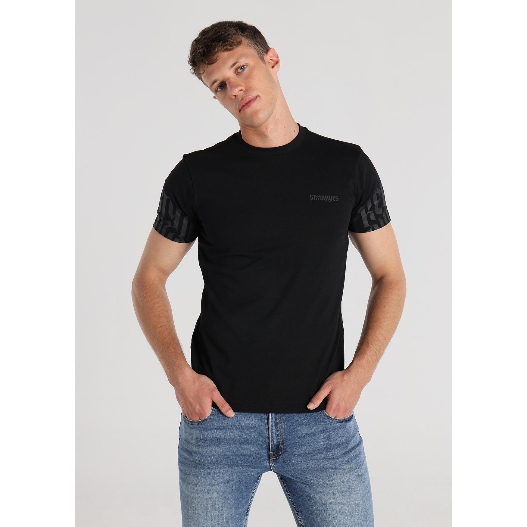 SIX VALVES - Camiseta Gráfica Bajo Black