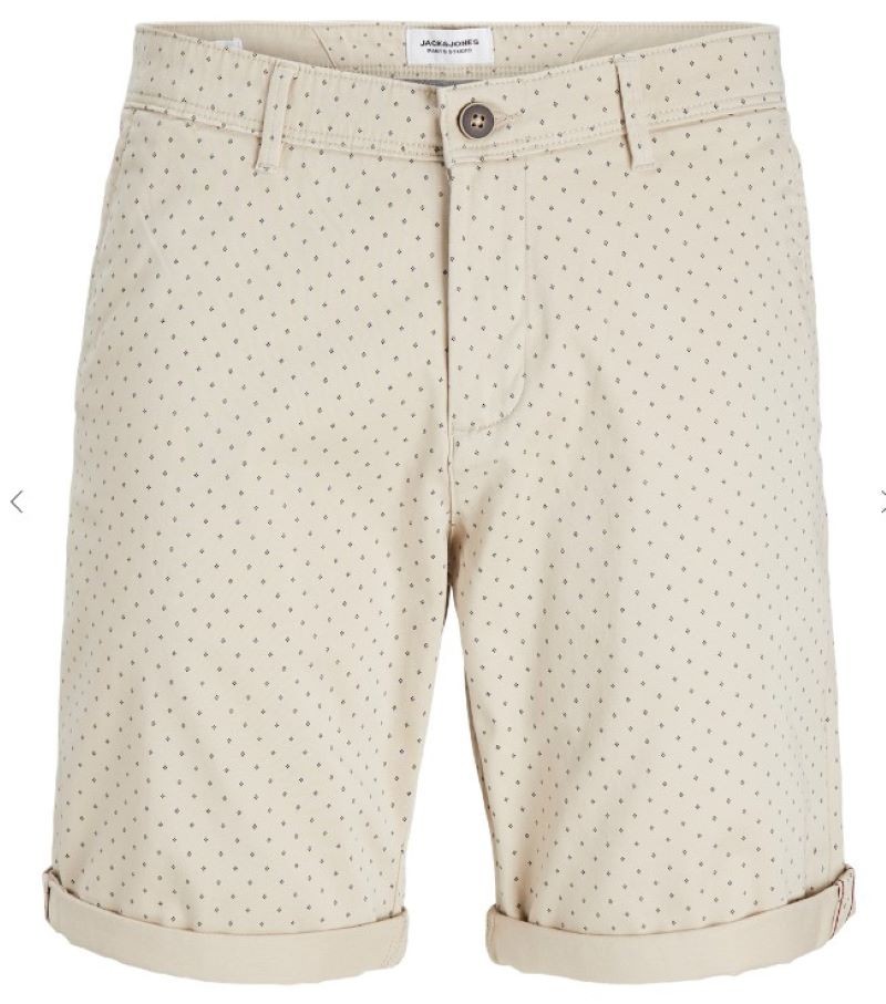 Pantaln Corto JACK & JONES JPSTBOWIE SHORTS SA PRINTER MID 12230336 Beige Beige