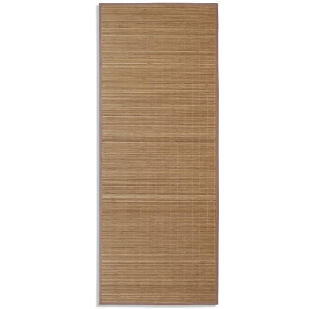 vidaXL Alfombra rectangular de bambú 80 x 200 cm