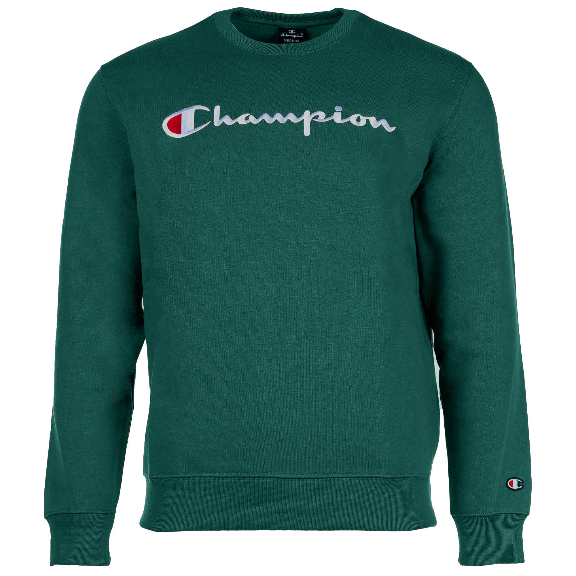 Champion Sudadera Hombre - Crewnneck Sweatshirt, Manga larga, Logo, Color sólido Crewnneck Sweatshirt