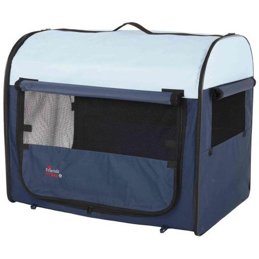 Trixie Transportín-Caseta Desmontable Azul Oscuro y Azul Claro - 55x65x80 cm