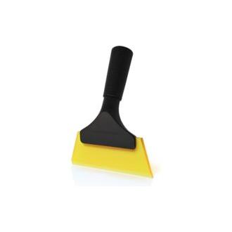 CA Limpiador de ventanas de silicona, 1 unidad, para ducha, pequeño, para coche, baño, cocina, parabrisas, amarillo