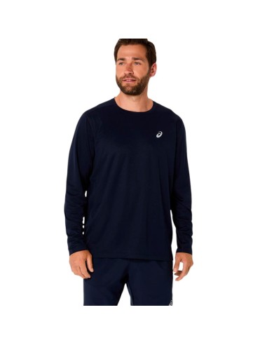 Camiseta Asics Core Ls Top Negro 2011D219-001 Hombre Running Manga Larga