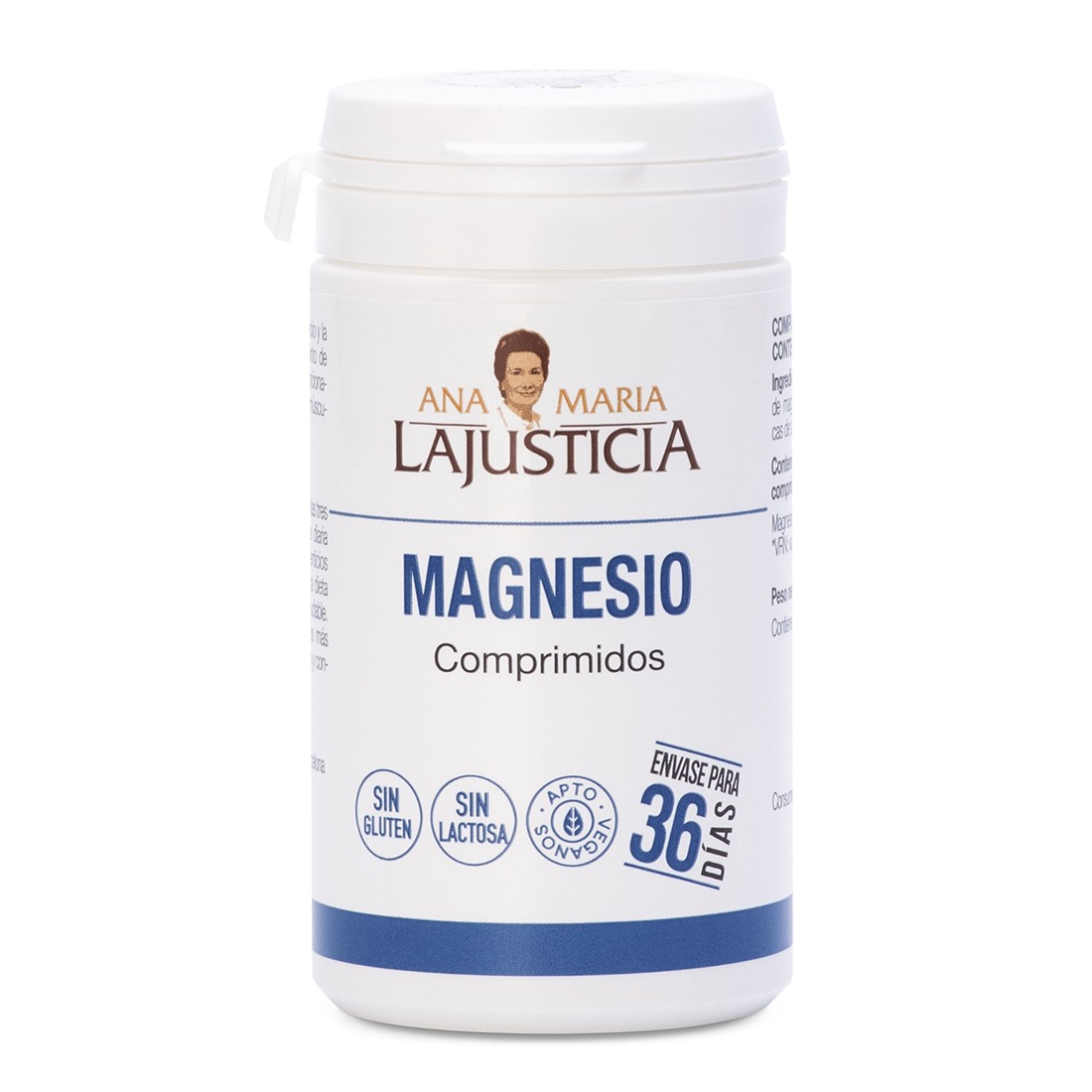 ANA MARIA LAJUSTICIA - Cloruro de Magnesio, 147 Comprimidos - Ayuda a Reducir el Cansancio y la Fatiga - Mejora el Sistema Nervioso
