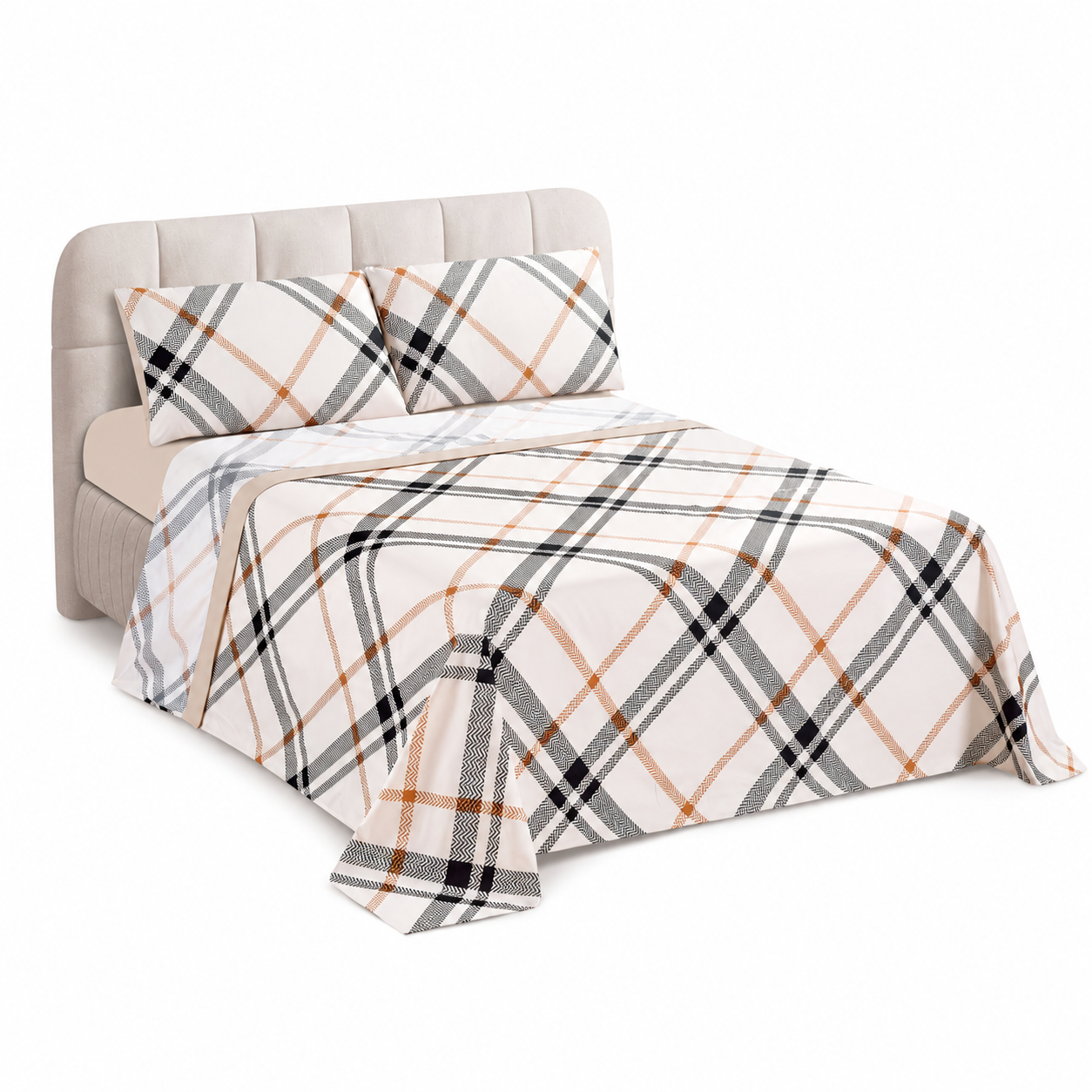 Juego de Sábanas 4 Piezas con 12 Estampados, Disponible para Cama 90, 135, 150 y 180 cm, Suave para Dormitorio
