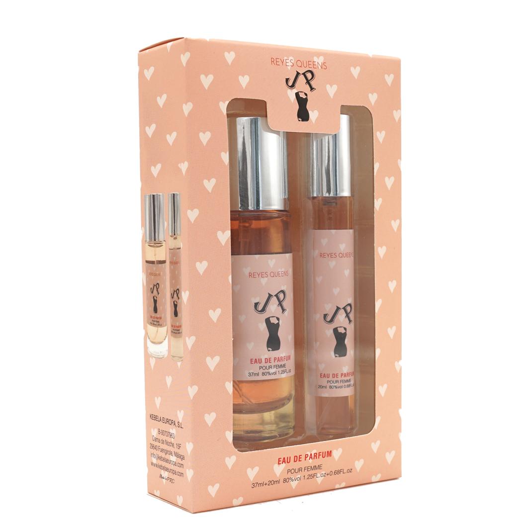 Estuche il Vestito 37 ml + 20 ml para mujer REYES QUEENS, Familia Olfativa: Floral, Tamaño: 37 ml, Concentración: Agua de perfume, Género: Femenino
