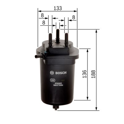Filtro de Combustible Bosch 0 450 906 469 - Alta Calidad