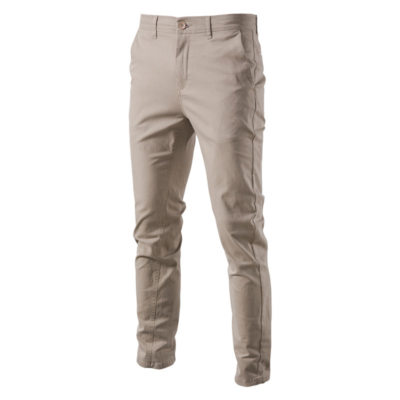 TK Pantalones informales de alta calidad para hombre, pantalón transpirable, de algodón, versátil, para negocios juveniles, otoño e invierno, 2024